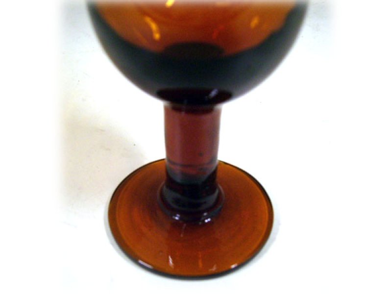 画像1: シェリー　グラス　アンバー　1個