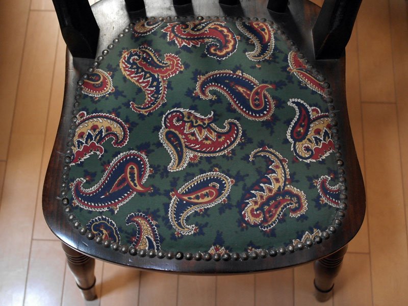 画像7: パブ　チェア　　ローラアシュレイ（LAURA　ASHLEY）の生地で張替え (7)