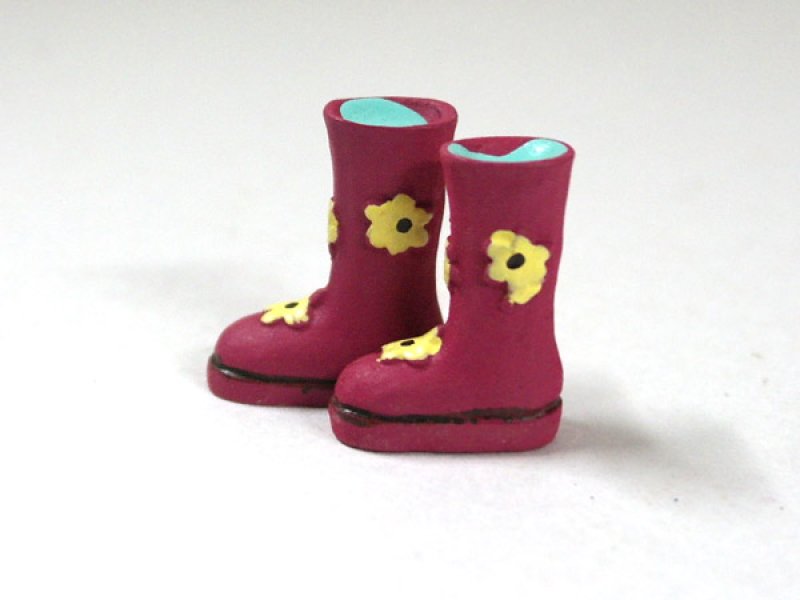 画像3: 長靴　フラワー・ピンク (3)