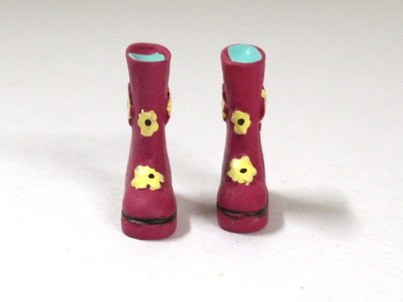 画像5: 長靴　フラワー・ピンク (5)