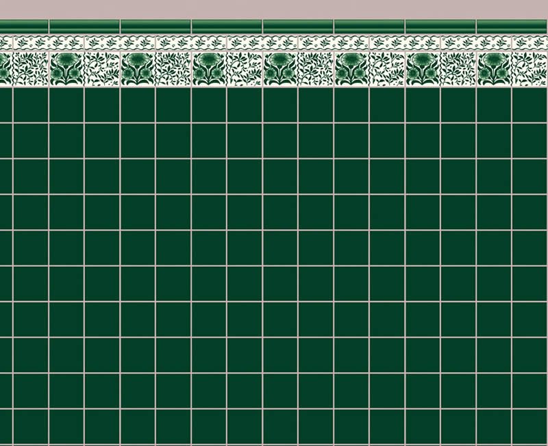 1/12サイズのドールハウス用ミニチュア壁紙　42cm x 60cmです