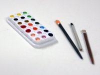 アーティスト　絵の具＆ブラシ