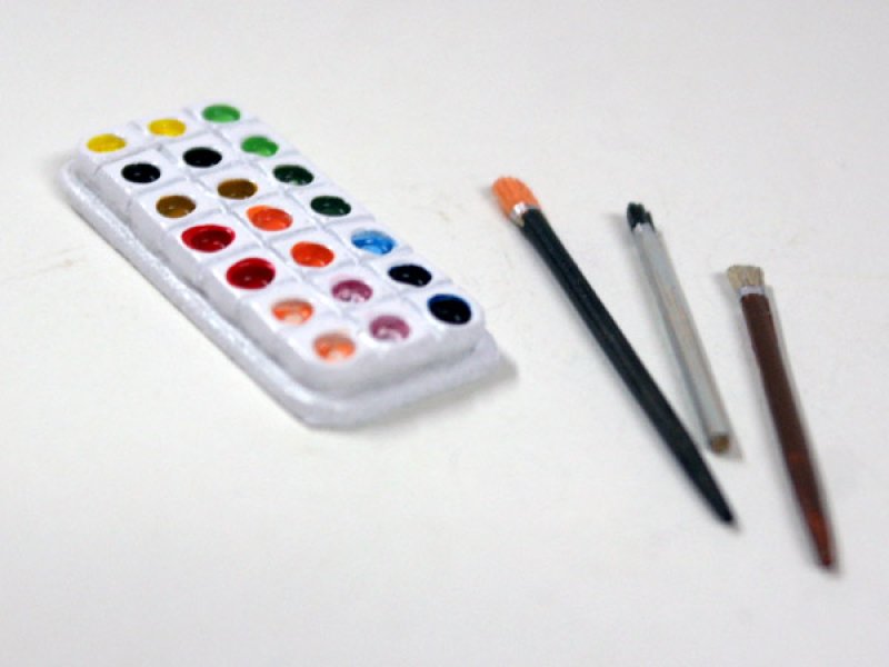 画像1: アーティスト　絵の具＆ブラシ (1)