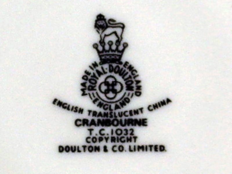 画像3: ロイヤルドルトン（Royal Doulton）　cranboune　トリオ5客セット　