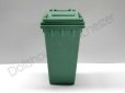 画像1: キャスター付ゴミ箱　グリーン (1)