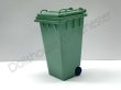 画像2: キャスター付ゴミ箱　グリーン (2)