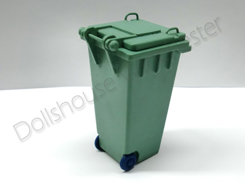 画像5: キャスター付ゴミ箱　グリーン (5)
