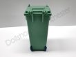 画像6: キャスター付ゴミ箱　グリーン (6)