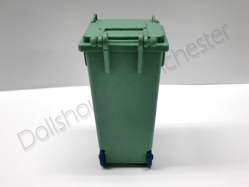 画像6: キャスター付ゴミ箱　グリーン (6)