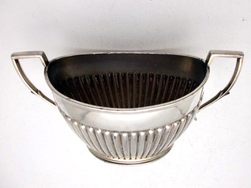 画像1: シルバープレート　シュガーポット（中）