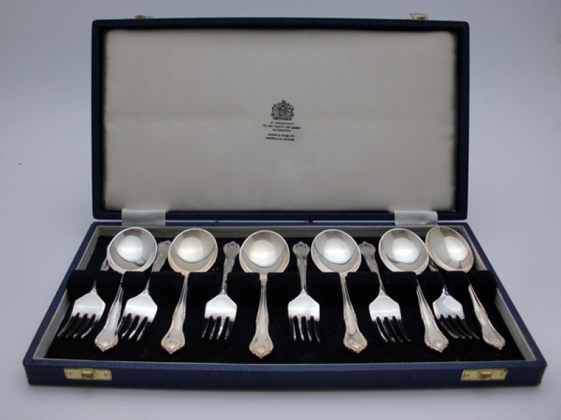 画像1: Mappin & Webb　シルバープレート　カトラリー　セット　 (1)