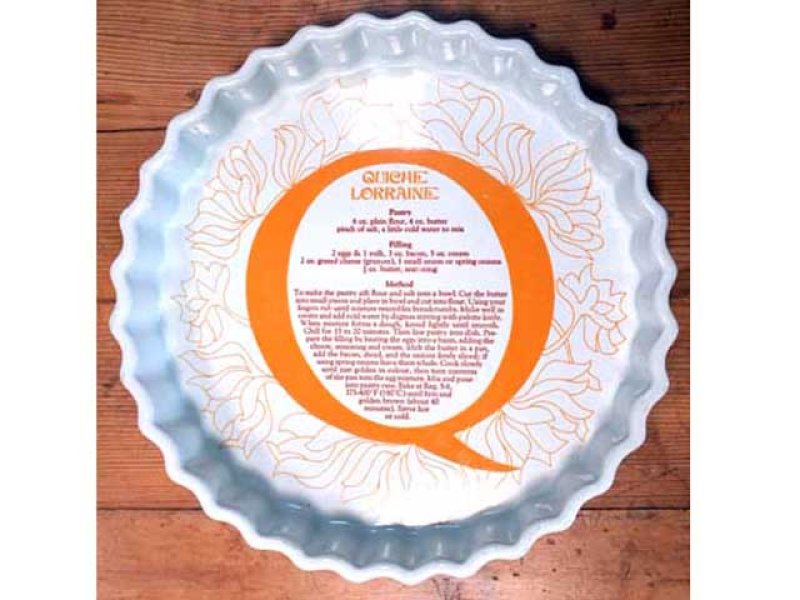 画像1: キッシュ ロレーヌ QUICHE LORRAINE　耐熱皿　 (1)