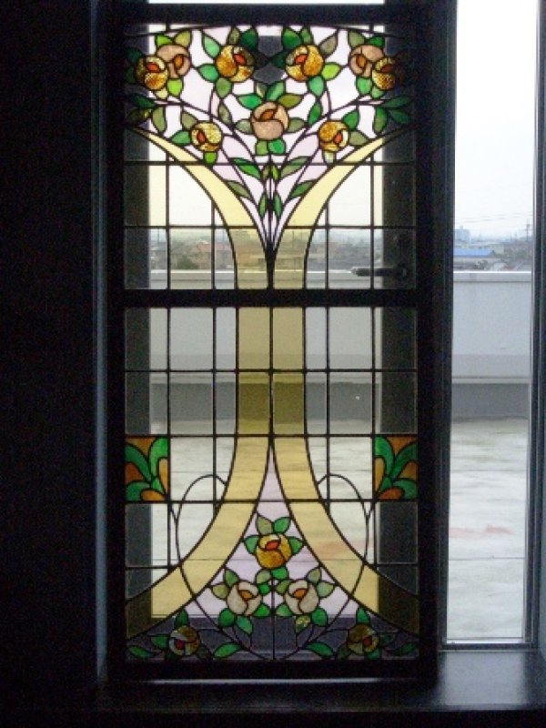 画像1: ステンドガラス　バラ単品（767と揃い）　 (1)