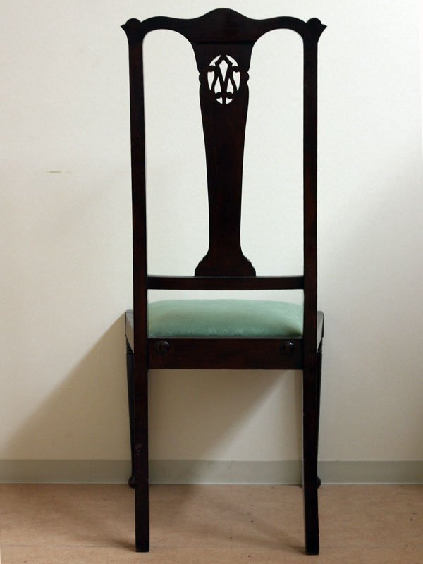 画像5: クイーンアンスタイル　アーム無し　１脚　張替済み (5)