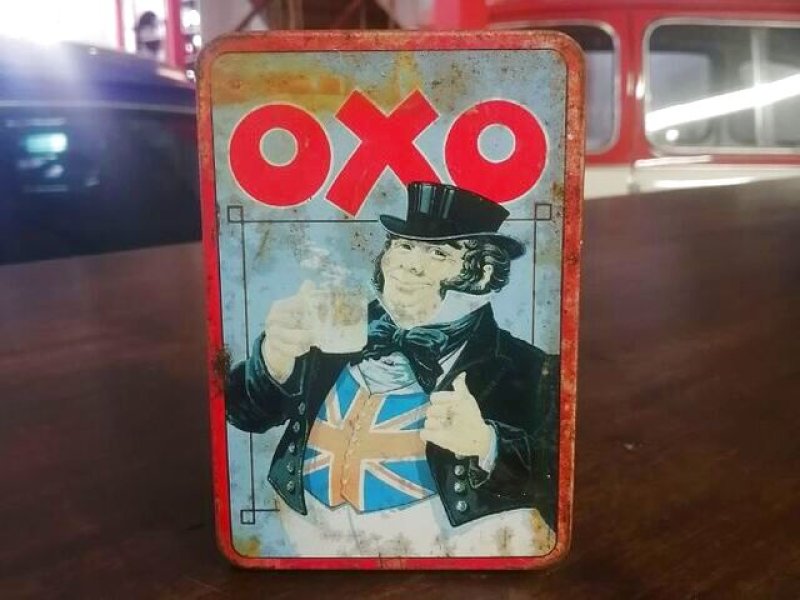 画像1: ビンテージ　ティン（缶）　OXO "John Bull" vintage tin (1)