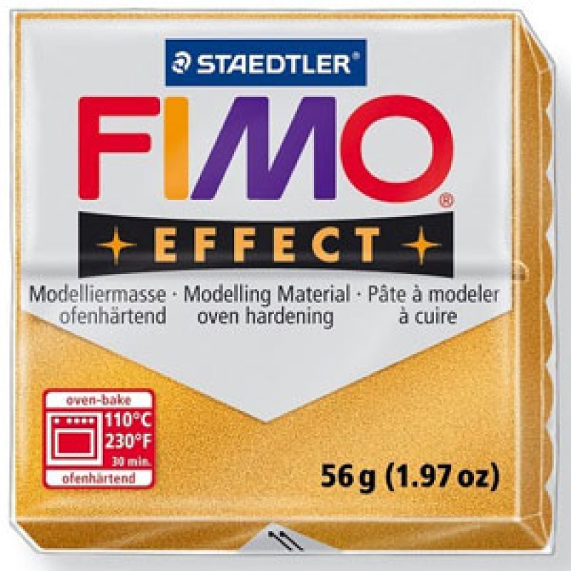 画像1: ステッドラー STAEDTLER  フィモ　エフェクト 56g メタリックゴールド (1)