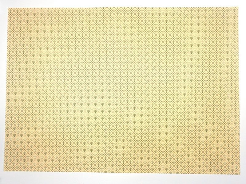 1/12サイズのドールハウス用ミニチュア壁紙　42cm x 60cmです