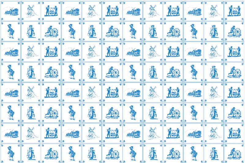 1/12サイズのドールハウス用ミニチュア壁紙　42cm x 60cmです