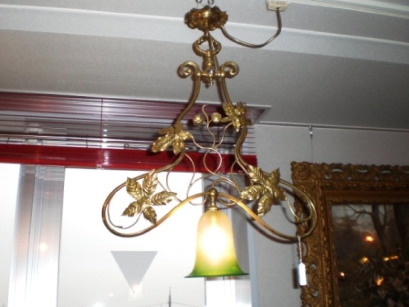 画像1: シーリング・ランプ　真鍮　(No.348-SHD-34）　Assy (1)