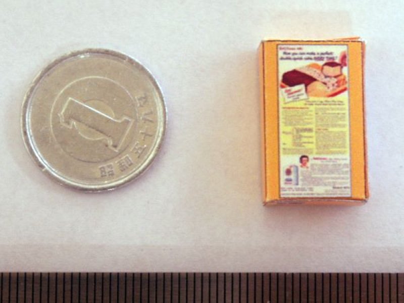 ミニチュア　1/12サイズのパッケージ