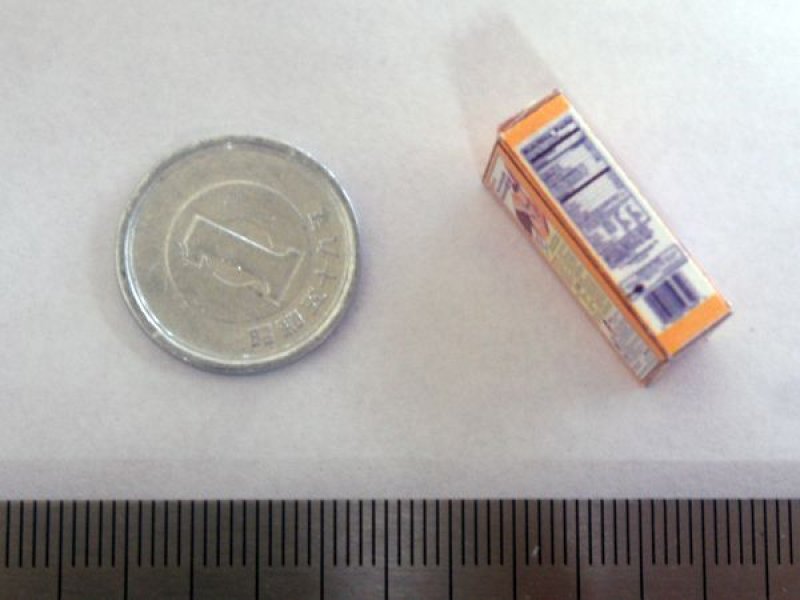 ミニチュア　1/12サイズのパッケージ