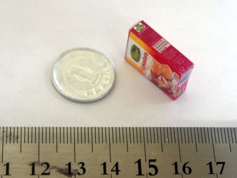 ミニチュア　1/12サイズのパッケージ
