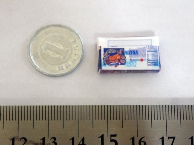 ミニチュア　1/12サイズのパッケージ