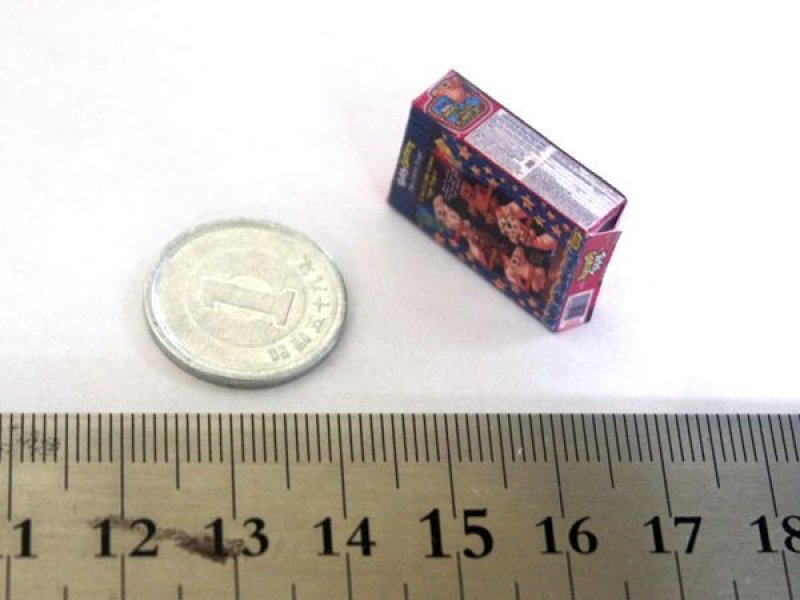 ミニチュア　1/12サイズのパッケージ