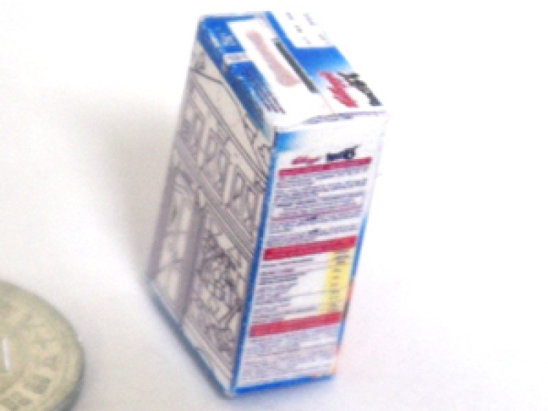 ミニチュア　1/12サイズのパッケージ