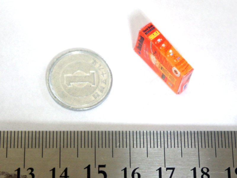 ミニチュア　1/12サイズのパッケージ