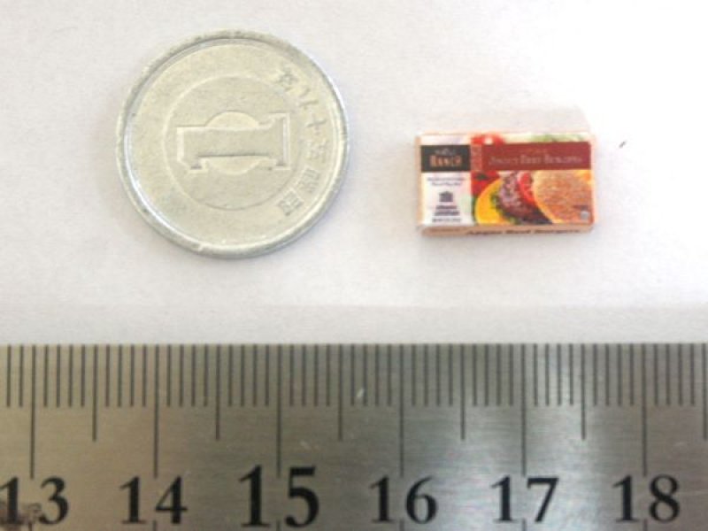 ミニチュア　1/12サイズのパッケージ