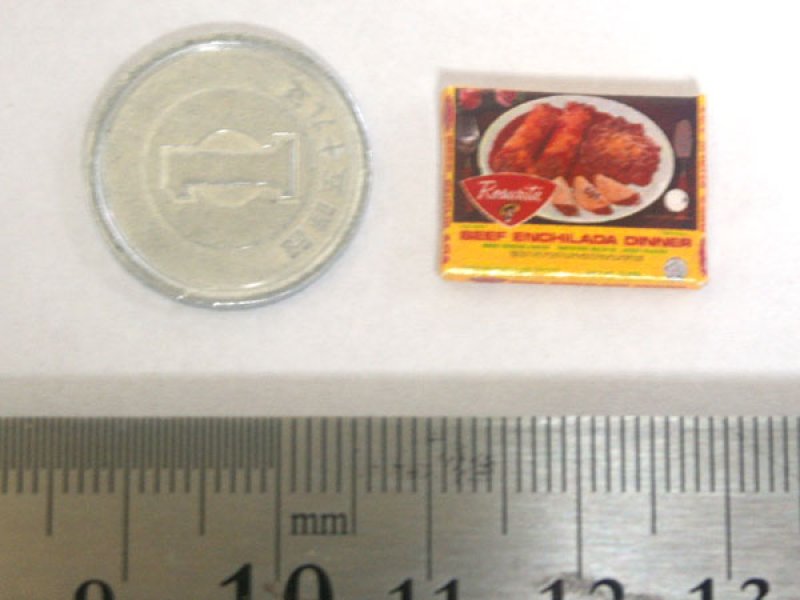 ミニチュア　1/12サイズのパッケージ