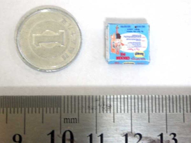 ミニチュア　1/12サイズのパッケージ