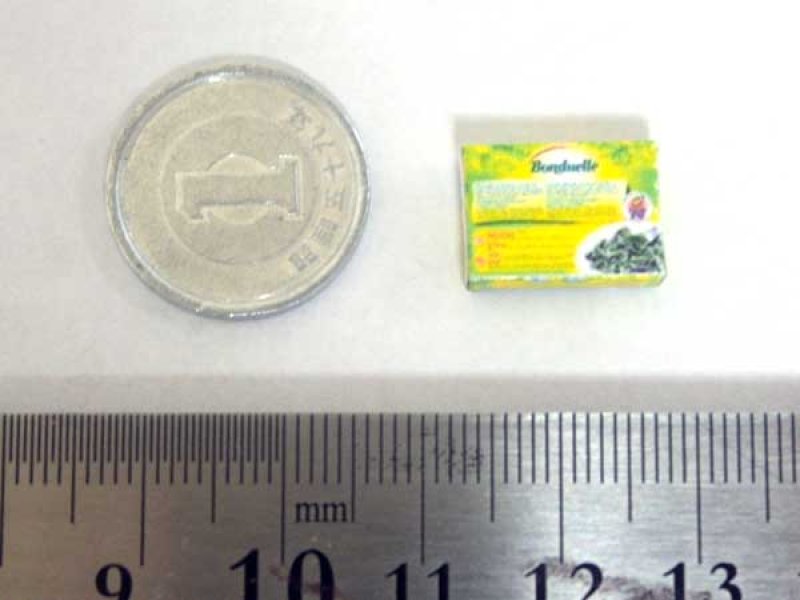 ミニチュア　1/12サイズのパッケージ