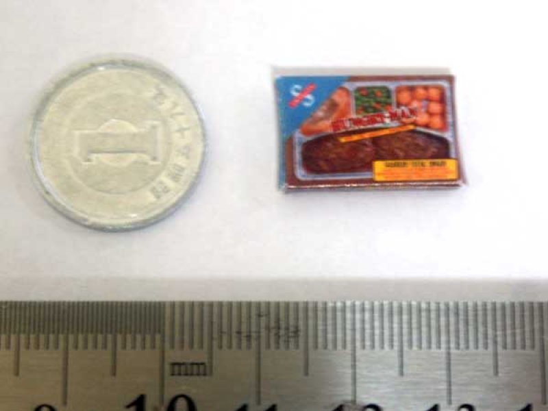 ミニチュア　1/12サイズのパッケージ