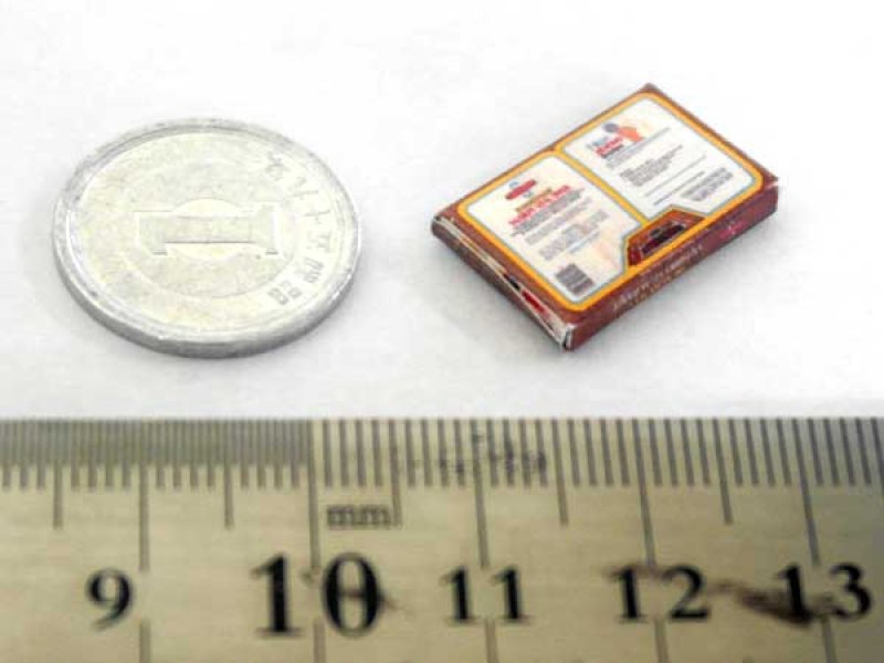 ミニチュア　1/12サイズのパッケージ