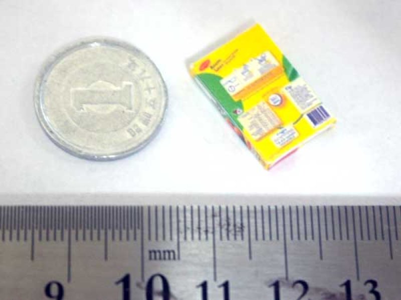 ミニチュア　1/12サイズのパッケージ