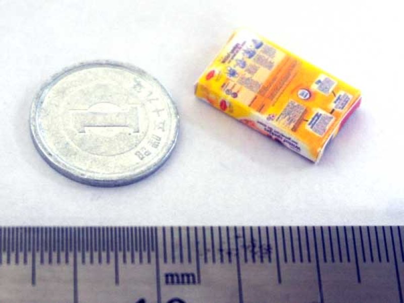 ミニチュア　1/12サイズのパッケージ