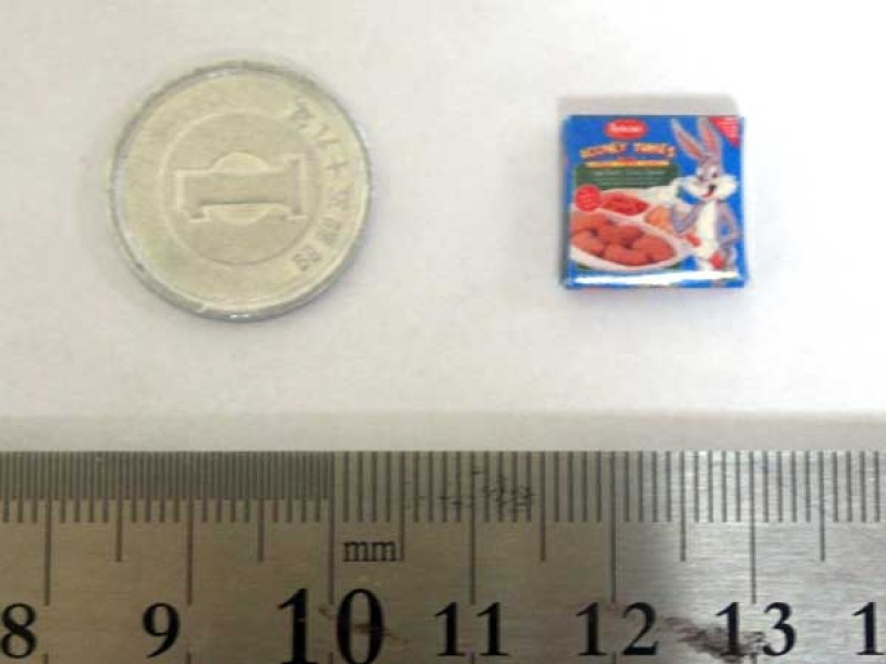 ミニチュア　1/12サイズのパッケージ