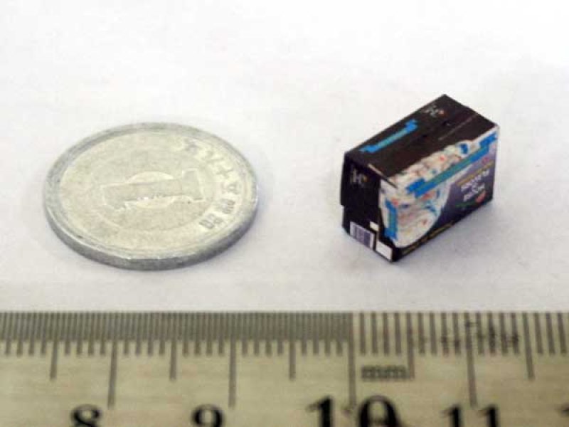 ミニチュア　1/12サイズのパッケージ