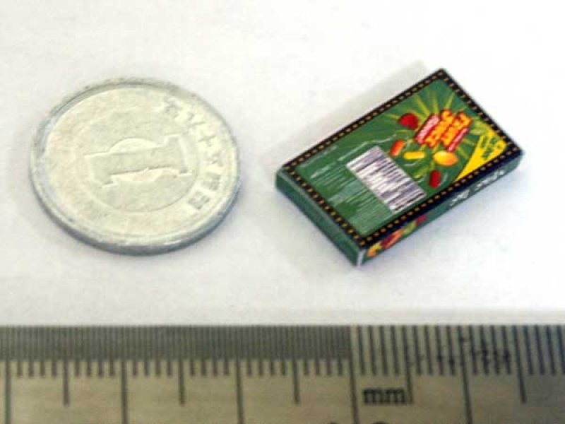 ミニチュア　1/12サイズのパッケージ