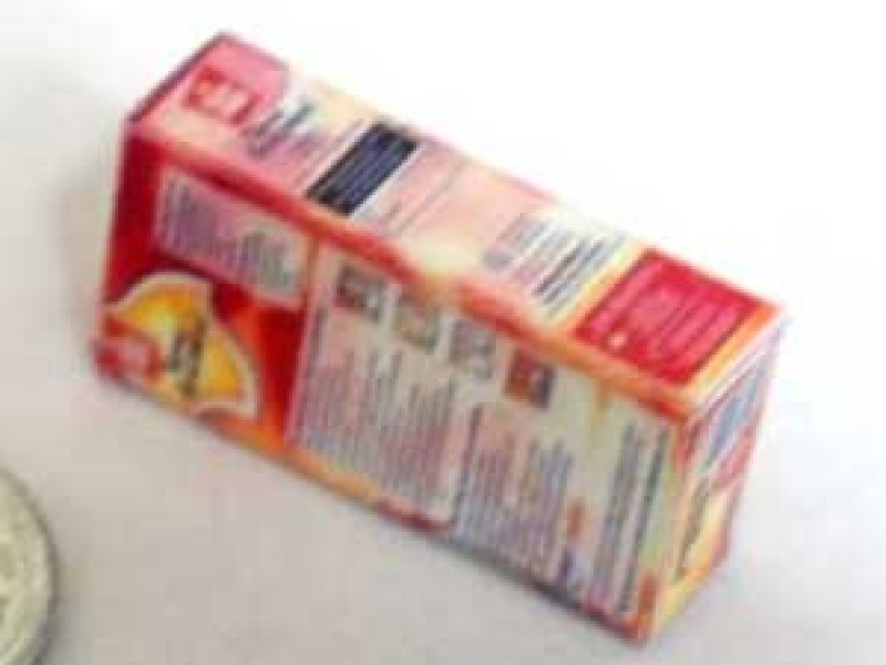 ミニチュア　1/12サイズのパッケージ