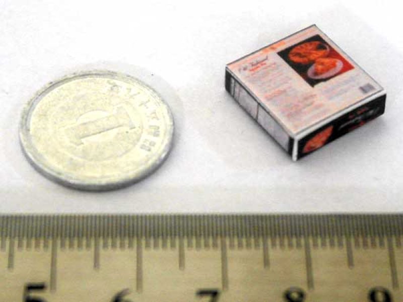 ミニチュア　1/12サイズのパッケージ