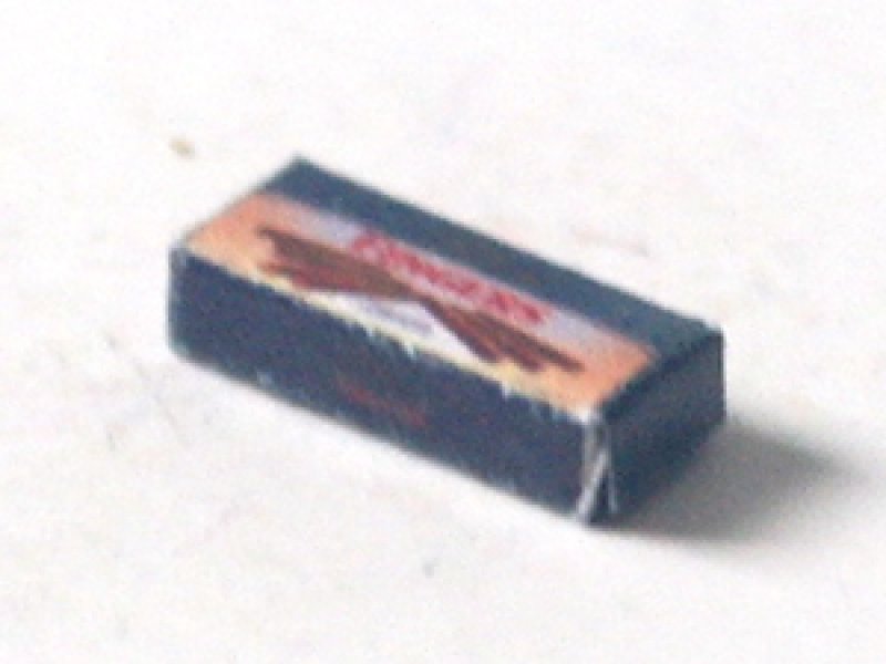 ミニチュア　1/12サイズのパッケージ