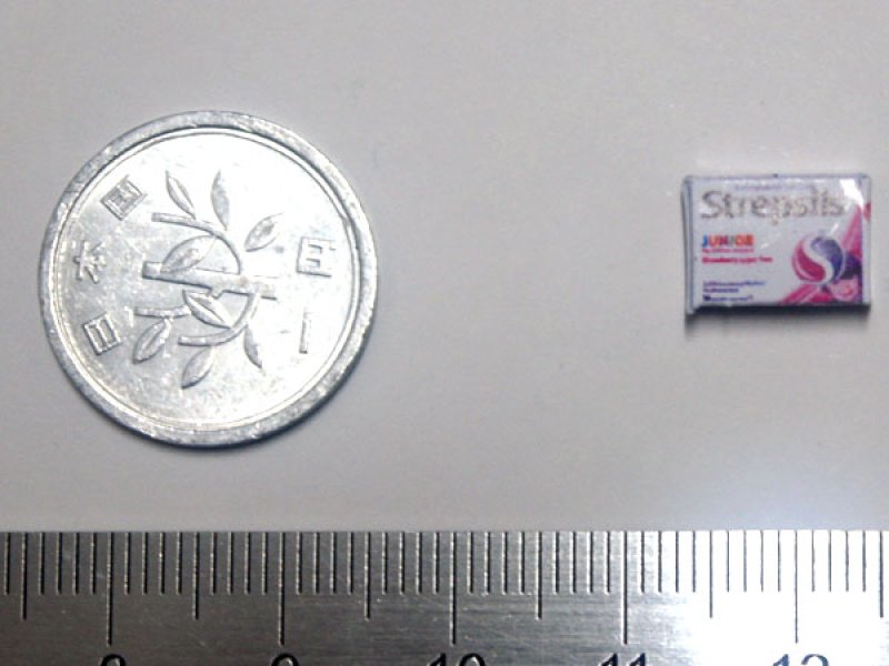 ミニチュア　1/12サイズのパッケージ