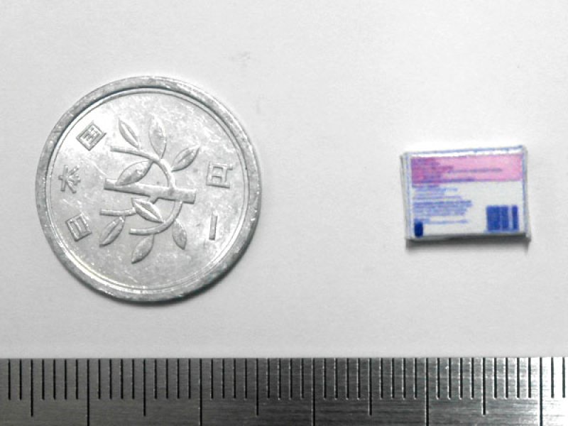 ミニチュア　1/12サイズのパッケージ