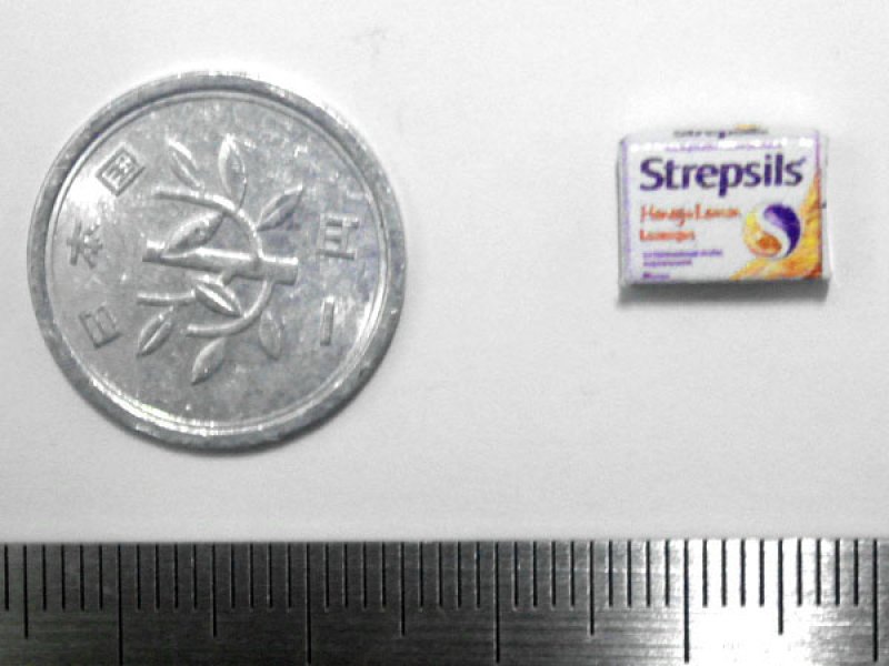 ミニチュア　1/12サイズのパッケージ