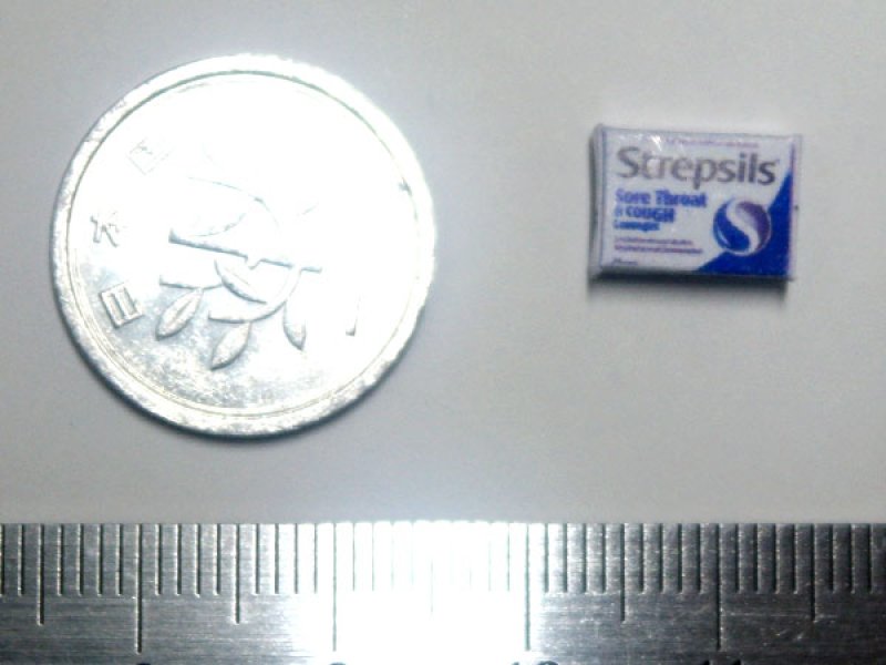 ミニチュア　1/12サイズのパッケージ