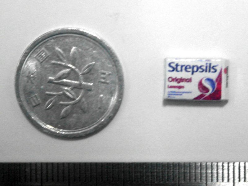 ミニチュア　1/12サイズのパッケージ