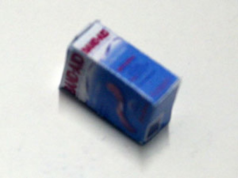 ミニチュア　1/12サイズのパッケージ